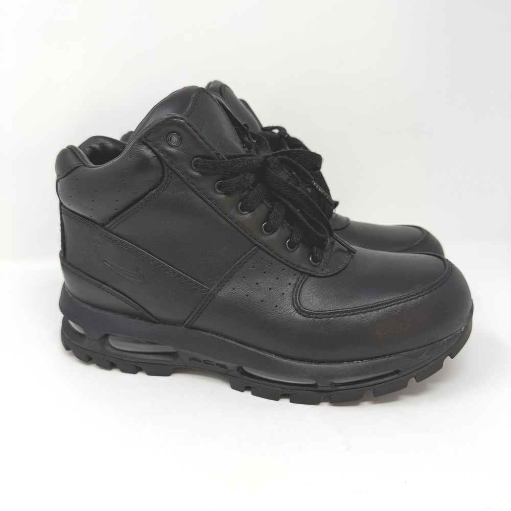 Nike ACG Air Max Goadome Black Leather Boots 865031-009 Mens 9